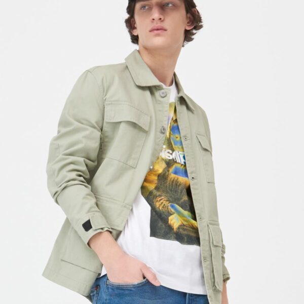 Pocketed denim jacket