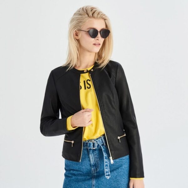Black biker jacket